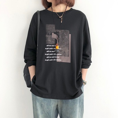 トップス Tシャツ 袖あり 半袖 長袖 ラウンドネック かわいい 大人可愛い きれいめ シンプル カジュアル 大人 おしゃれ かっこいい 大人女子 ラフ ボーイッシュ クール モード系 柄 春 夏 秋