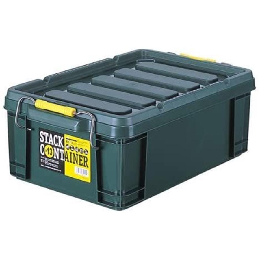 スタックコンテナ＃13　　【10個セット】　積み重ね可能　収納ﾎﾞｯｸｽ　　商品サイズ：幅297 奥行447 高さ162