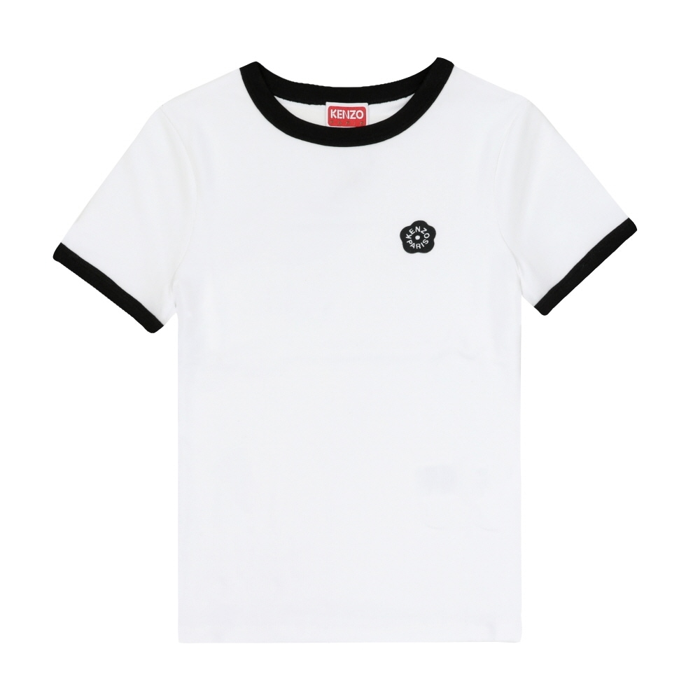 ケンゾー ボケ フラワー コントラスト リンガー レディース 半袖Tシャツ FF52TS1564SJ 01