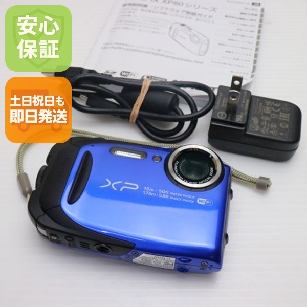 新品同様 FinePix XP80 ブルー コンデジ 16