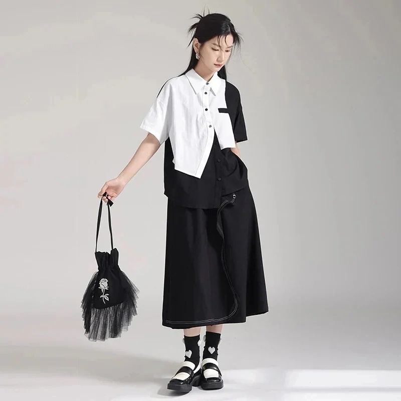 【急速出荷!】スカートAラインゴム暗黒風波ラインロングスカートレディースおしゃれ関連品は店で購入可能今日は30パーセント