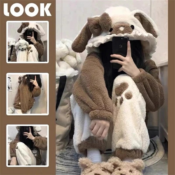 もこもこ ルームウェア 上下セット パジャマ 冬 長袖 寝巻き 部屋着 暖かい あったか モコモコ 大人用 ふわふわ レディース 女性用 かわいい 可愛い ギフト プレゼント