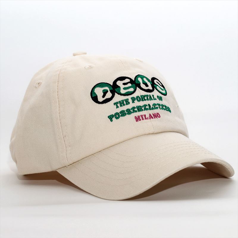 ローキャップ 帽子 メンズ Ivan Dad ホワイト系 DMP237780-DWH ブランドロゴ
