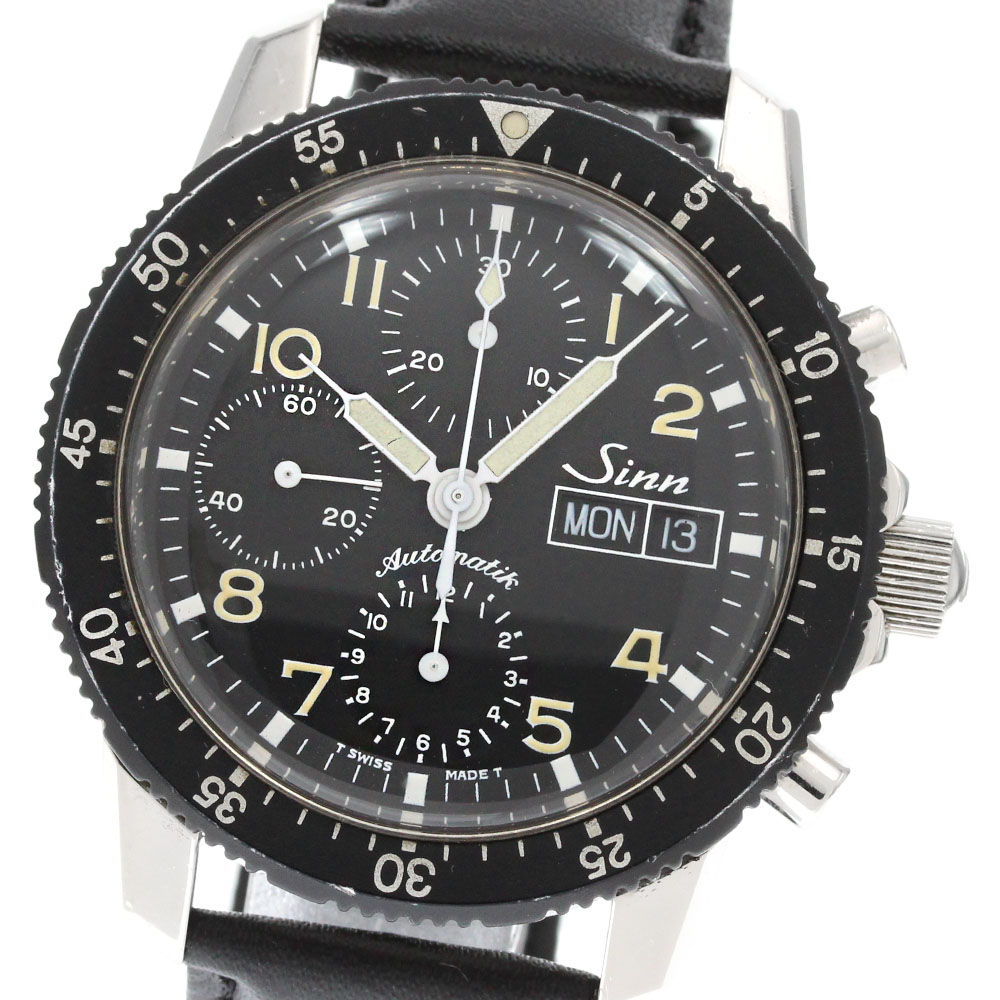 ジン Sinn 103 クロノグラフ デイデイト 自動巻き メンズ _850306【中古】