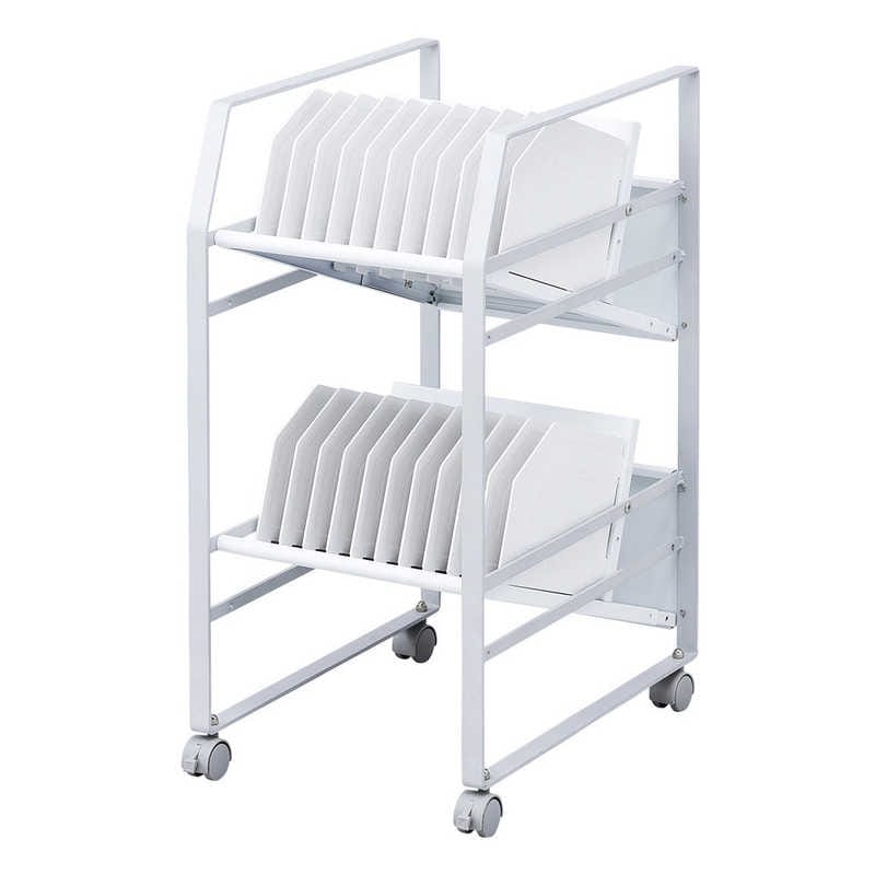 サンワサプライ　タブレットワゴン（2段） 　RACTABWG2N