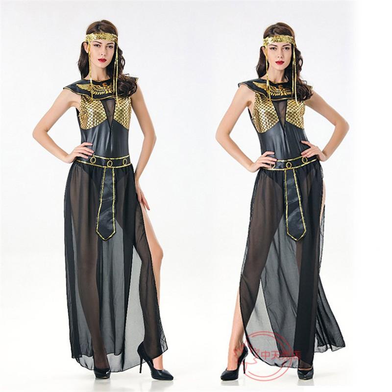 【本日限定】ハロウィン 万聖節 Halloween コスプレ エジプト スタイル ワンピース 舞台仮装 ファラオ ステージ パーティー変装 キャラクター 女王 レディース