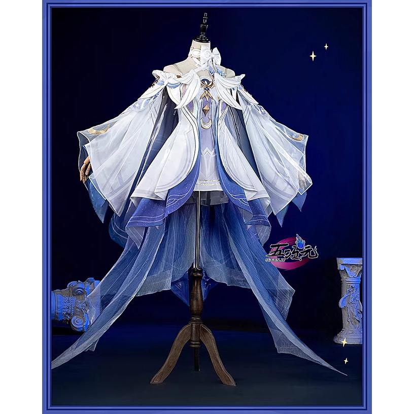 【SNS大人気】　原神　コスプレ　コロンビーナ　ファデュイ　少女　衣装　ウィッグ　鞋　追加可能