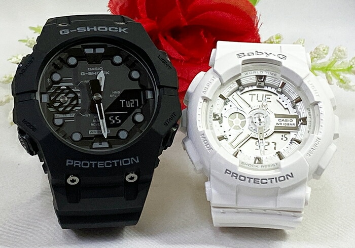 恋人たちのGショック ペアウオッチ G-SHOCK BABY-G ペア腕時計 カシオ 2本セット 電池式 アナデジ GA-B001-1AJF BA-110-7A3JF プレゼント あす楽対