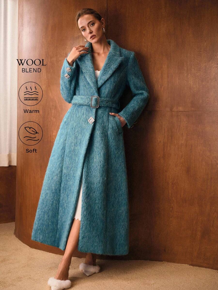 ウールベルテッドオーバーコート