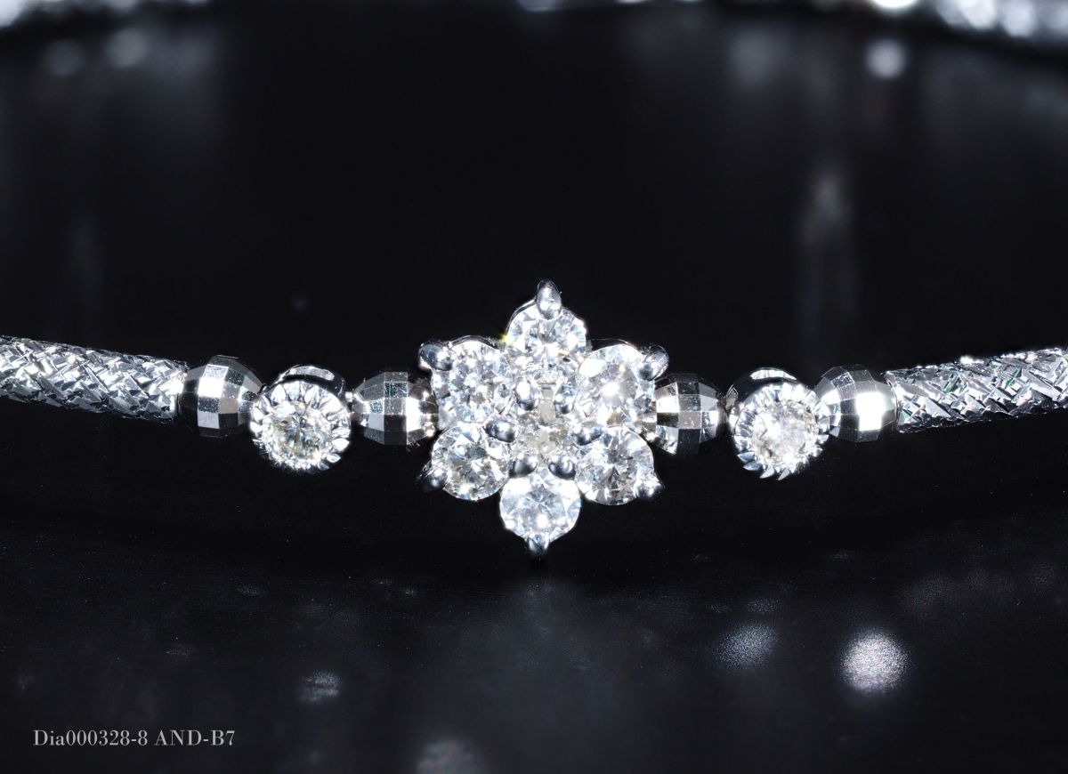 18金 ダイヤモンド ブレスレット バングル ミラーボール 豪華 プレゼント 最高 74