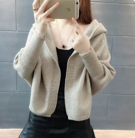 トップス カットソー カーディガン パーカー フーディー 上着 白トップス ショート ショート丈 袖あり 長袖 ボリューム袖 フレアスリーブ フレンチスリーブ 萌袖 襟なし フレア セミフレア 細身