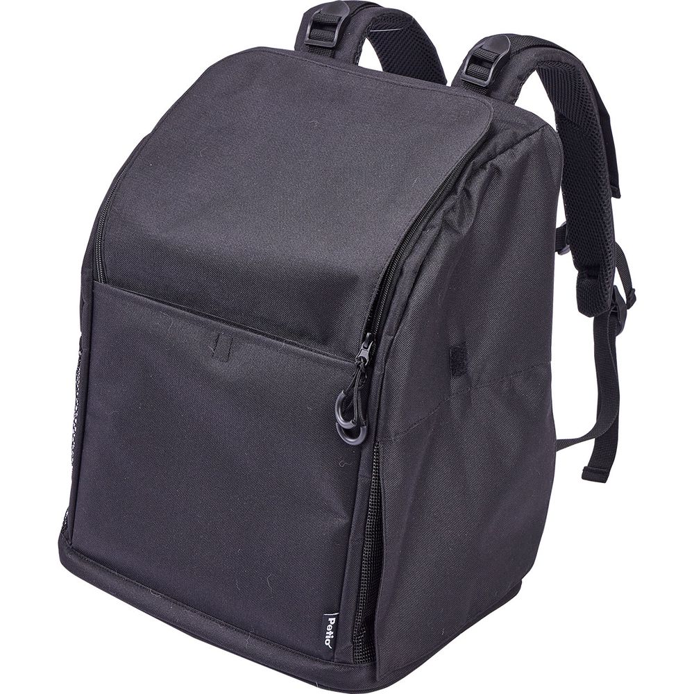 前に抱えて見守れる ペットリュックキャリー ブラック 犬用 ペット用品