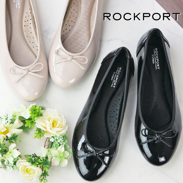 ロックポート ROCKPORT レディース バレエシューズ リーガン パンプ ボウ フラットシューズ ローヒール パンプス ラウンドトゥ CH4576 ブラック 黒 CI4876 ヌード パテント ペ