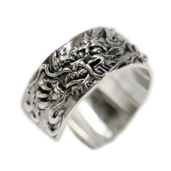 ドラゴン 龍 縁起物 メンズ シルバー925 イヤーカフ