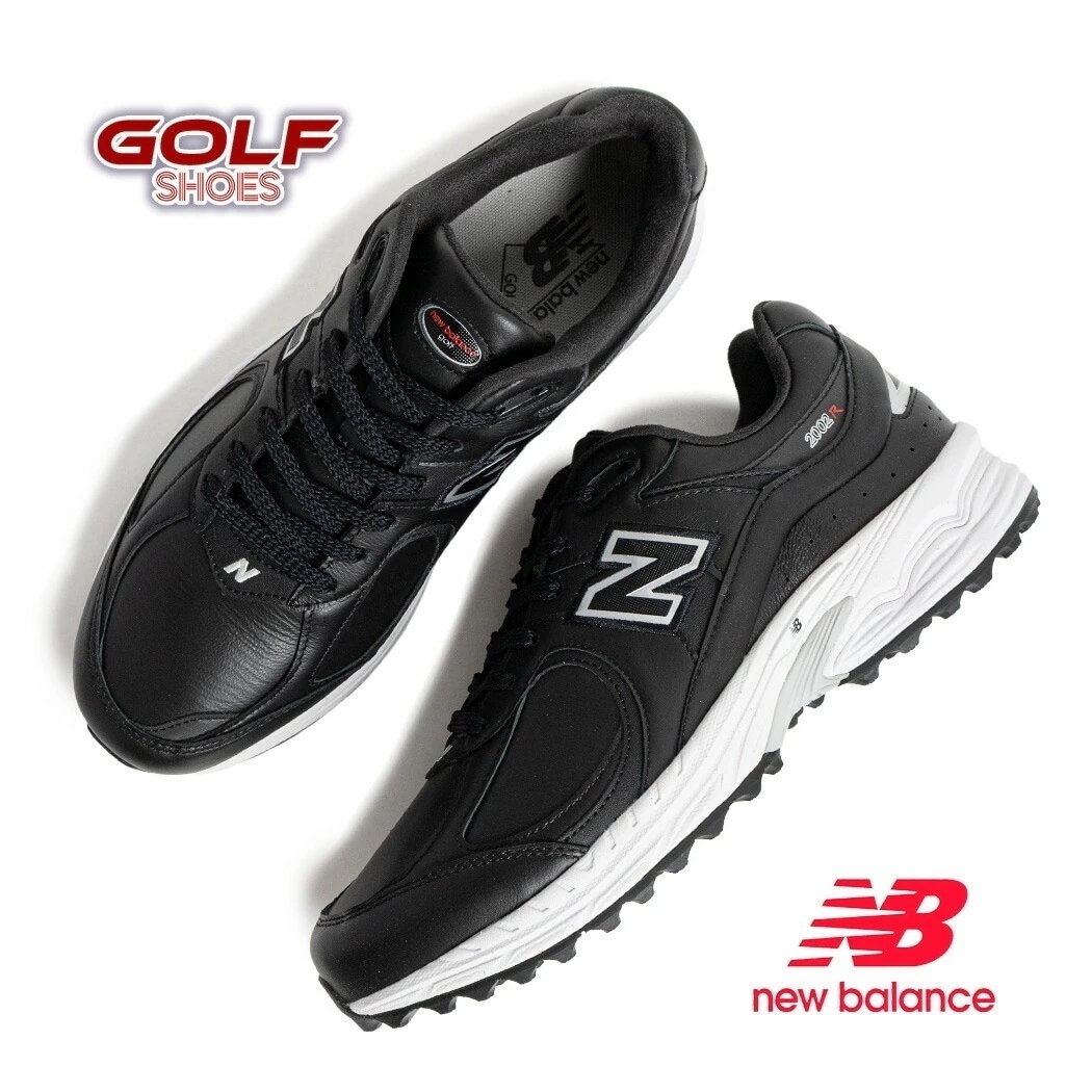 海外限定 NEW BALANCE ニューバランス 2002 ゴルフ スニーカー GOLF UGS2002E BLACK ( 日本未発売 ブラック 黒 メンズ ゴルフ スパイク 1906 )