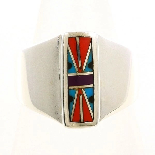 シルバー エナメル リング 指輪 11号 総重量約6.1g ジュエリー 中古