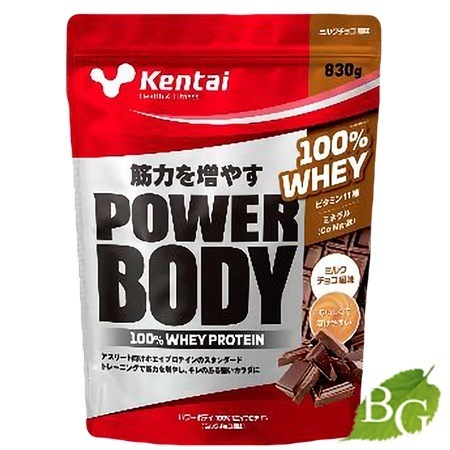 【送料無料】kentai ケンタイ パワーボディ 100% ホエイプロテイン ミルクチョコ風味 830g