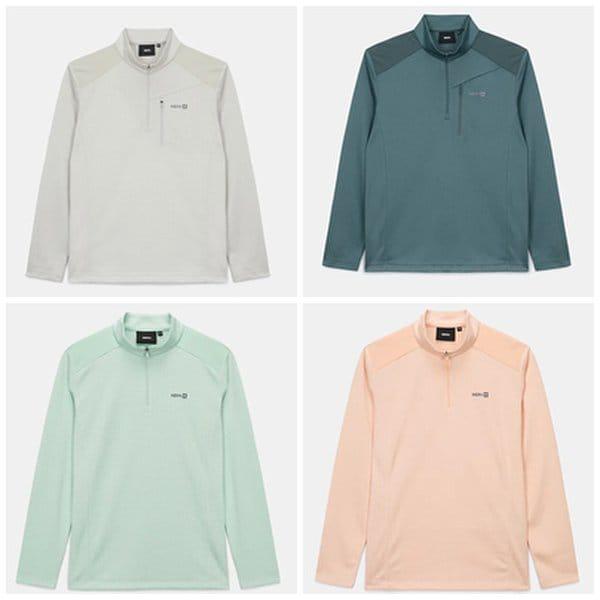 男性女性が着やすい季節の変わり目に最適なマウンテンブロック長袖ジップアップTシャツ 7K15403/7K25403 4,997円