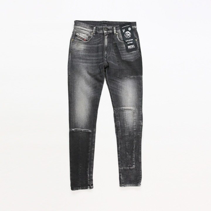 【W28L30】【W29L30】【W30L30】【W31L30】【W32L30】ジーンズ デニム パンツ メンズ D-STRUKT-GO ヴィンテージウォッシュ加工 切替 die-m-p-e4-541