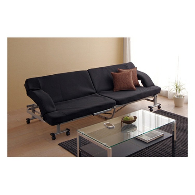 【公式】 折りたたみベッド ベッド シングル マットレス ソファベッド コンパクト 軽量 リクライニング 折り畳み 完成品 OTB-SFN メガ割