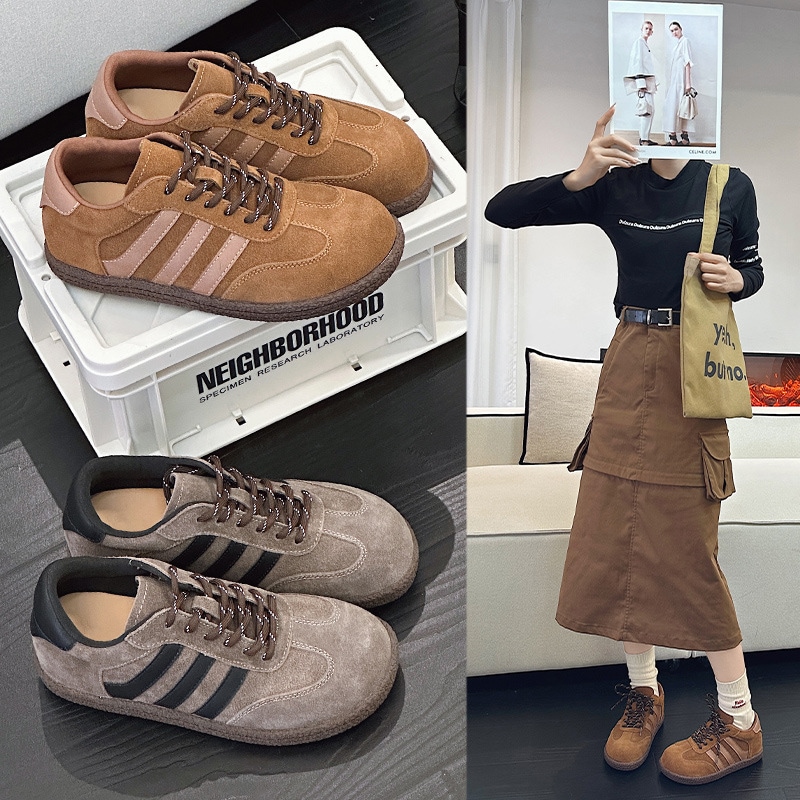 牛革ローカット Dexun シューズ レディース 2025 春夏新作 滑り止め ソフトソール ファッション カジュアル BOKEN スポーツ 本革 スニーカー