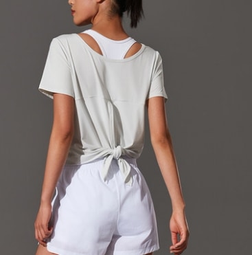 スポーツ用半袖Tシャツ トップス ロング丈 袖あり 綿 爽やか 大人スタイル 大人可愛い きれいめ シンプル カジュアル 大人 上品 おしゃれ かっこいい レトロ アジアン 大人可愛い 大人女子