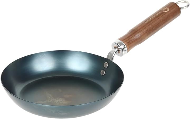 鉄フライパン リストランテ バリック トウキョウ コラボレーション IH対応 軽い 焦げ付かない サビにくい お手入れ簡単 板厚1.4mm( ウォールナット, 20cm)