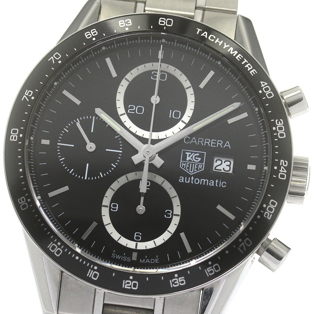 タグホイヤー TAG HEUER CV2010-4 カレラ クロノグラフ 自動巻き メンズ _847241【中古】