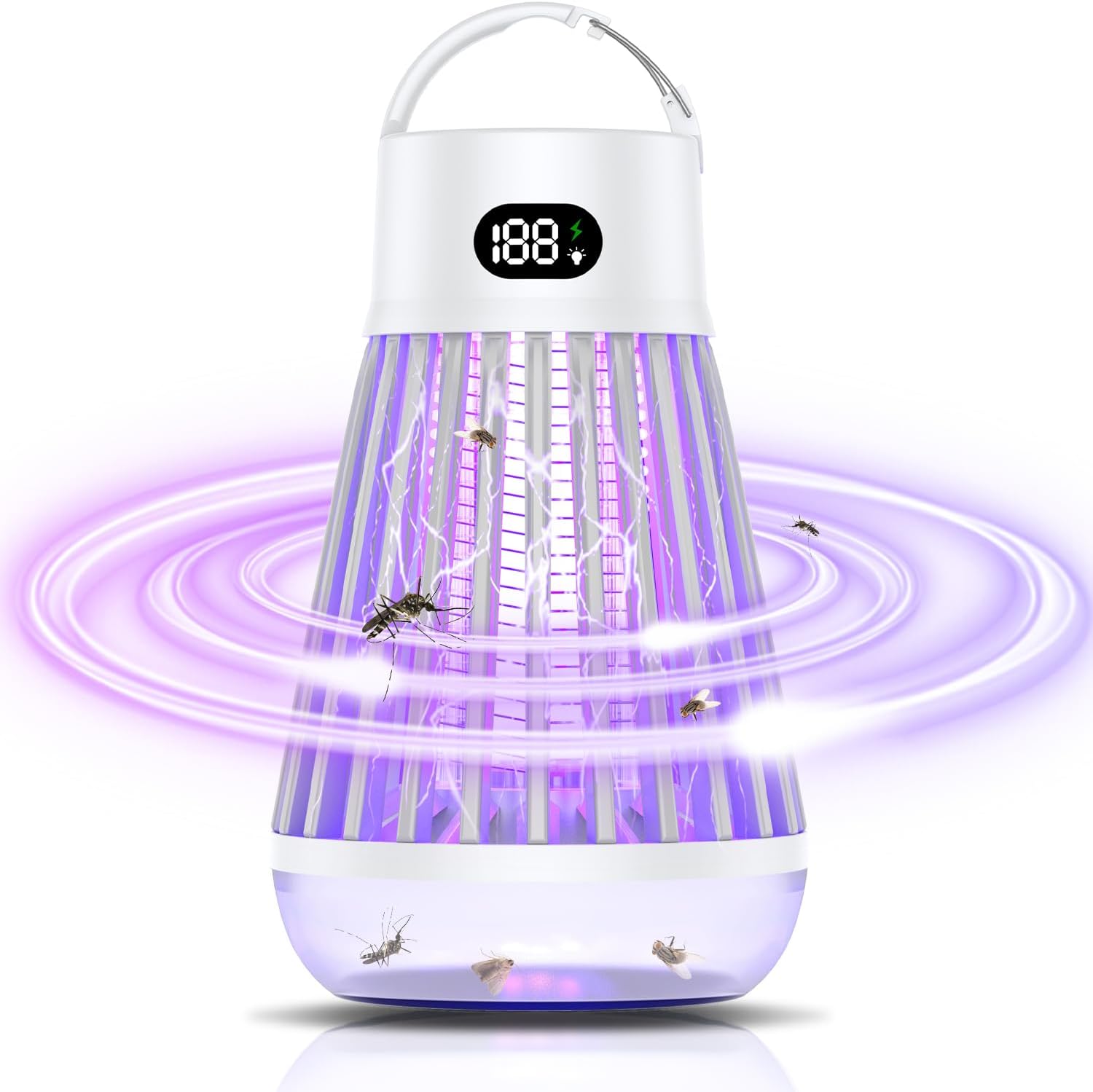 電撃殺虫器【2025年夏新登場】Freeluck 電撃殺虫器 捕虫器 蚊取り器 電気 電撃殺虫機 強力 虫除け コバエ取り 蚊取りライト 360強力蚊除け UV光源吸引式 LED誘虫灯 殺虫機 殺虫