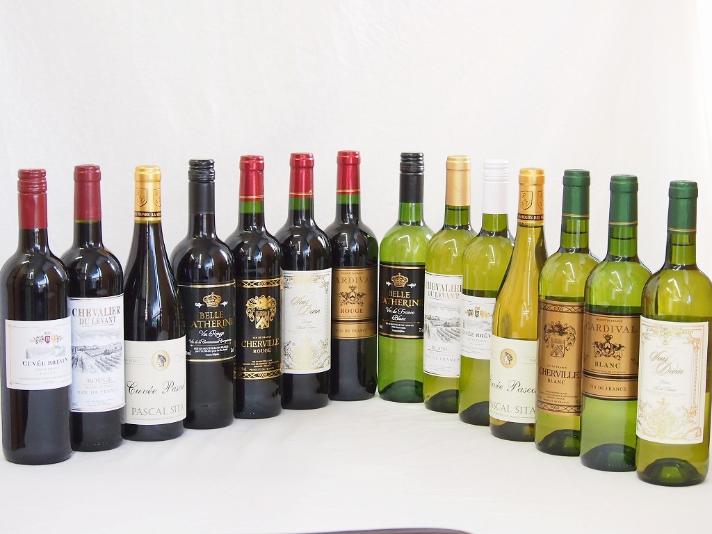 フランス赤白ワイン14本セット(シュバリエデュルヴァン ルージュ キャベェブレヴァン ルージュ