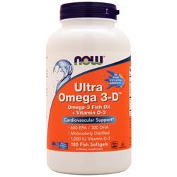 NOW Ultra Omega 3-D(ウルトラオメガ3-D) 魚ソフトジェル180粒