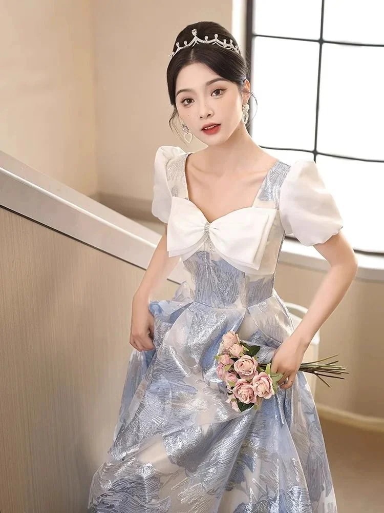 パーティードレス オーシャンウェーブドレス 結婚式 ロングドレ 二次会 パーティドレス ワンピース エレガントドレスワンピース ドレス パーティードレス 新品掲載！穏やかな風