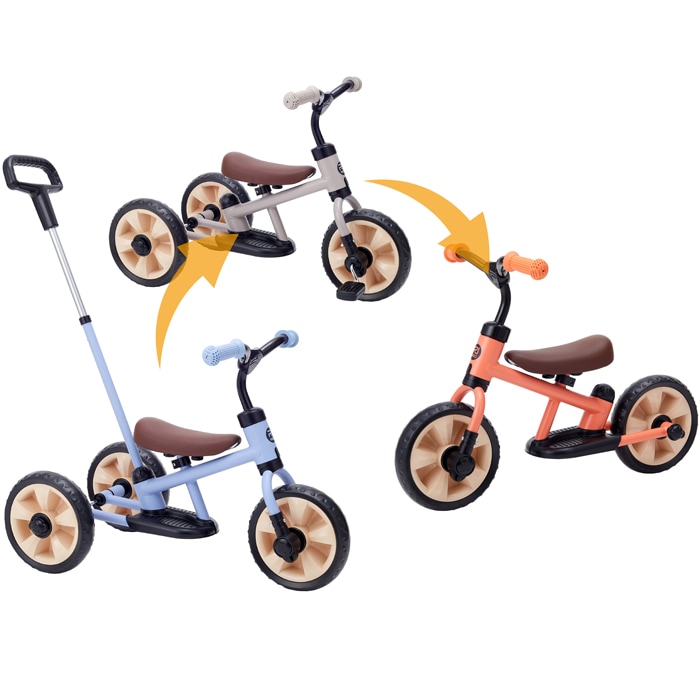 へんしんサンライダーNEO 三輪車 バランスバイク へんしんバイク ペダルなし 変形 舵取り 手押し棒 1歳半から 野中製作所 nonakaworld