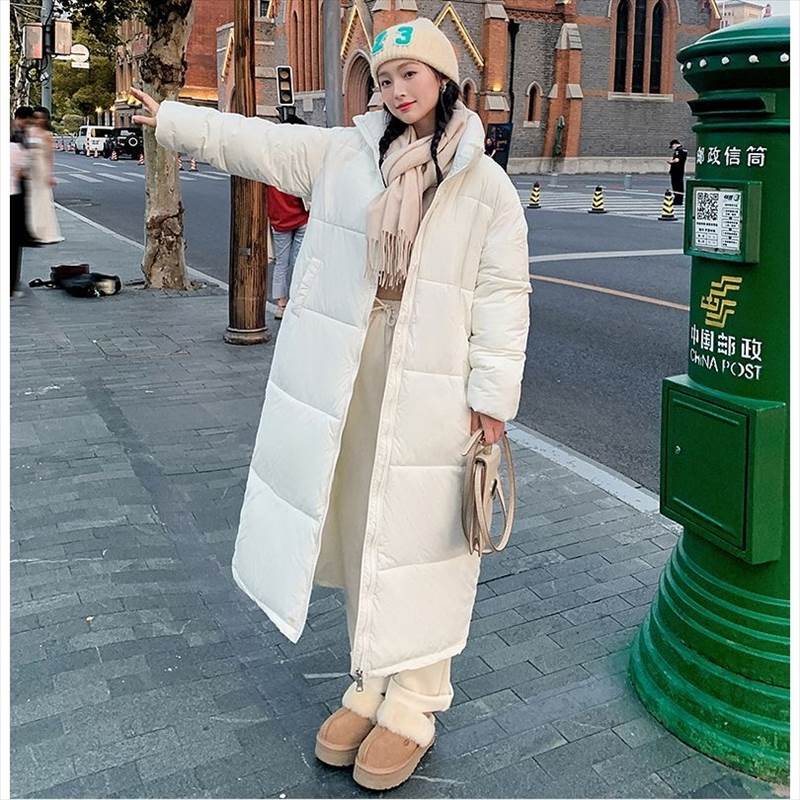 アウター レディース ベンチコート ロングダウン キルティング 中綿 前開き 立襟 スタンドカラー ジップアップ ポケット 防寒 防風 大人可愛い きれいめ シンプル カジュアル ベーシック おしゃれ
