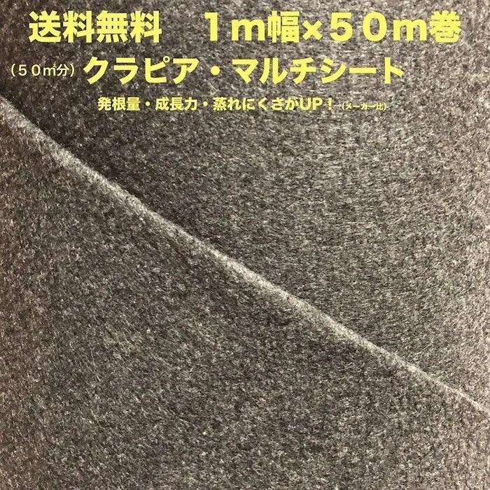 マルチシート クラピア用 （50m2） 1m幅50m巻 吸水性 透水性アップ 病気になりにくい