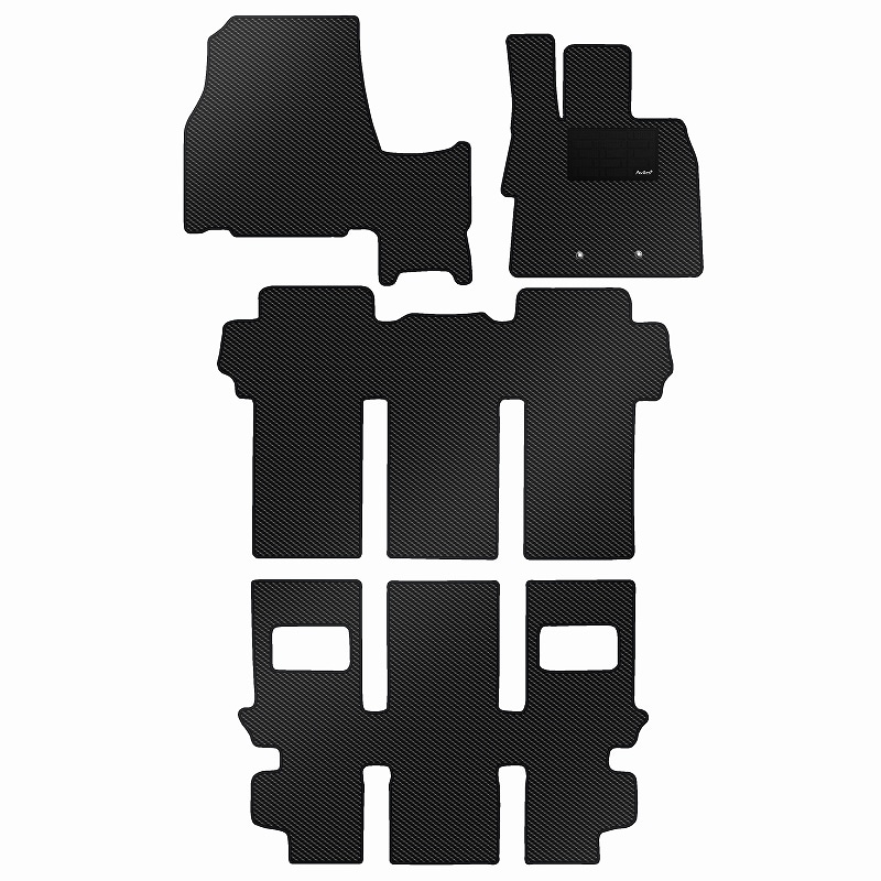 [防水マット]三菱 デリカD5 CV系 フロアマット [カーボン柄]