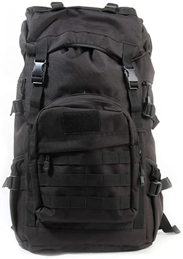 タクティカル バックパック キャンプ 50L アウトドア 登山(ブラック)