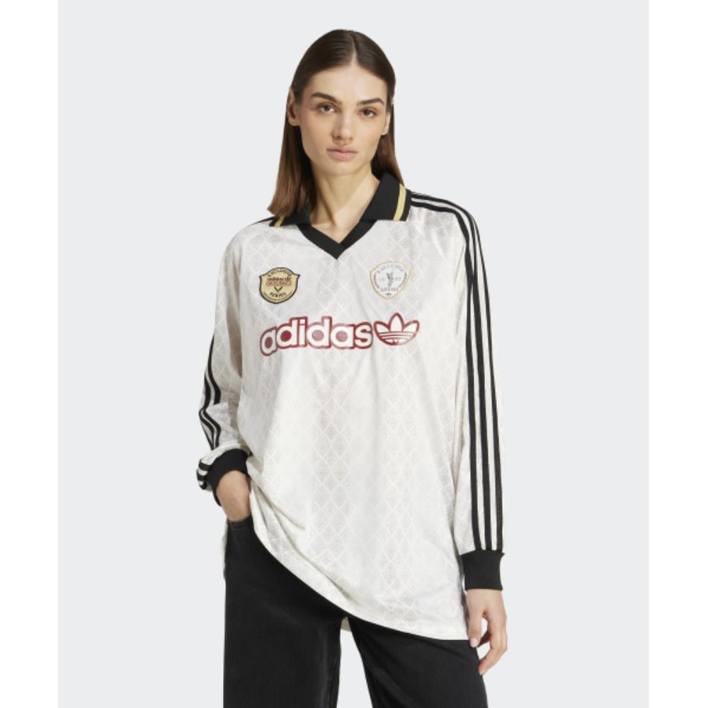 adidas Retro Sports Cricket Inspired Long Sleeve Jersey
