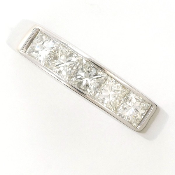 PT850 プラチナ リング 15号 イエローダイヤ ダイヤ 計1.00 VVS～SIクラス 中古