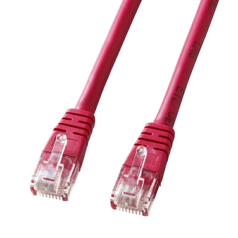 （まとめ買い）エンハンスドカテゴリ5単線LANケーブル 7m レッド KB-T5T-07RN [x3]
