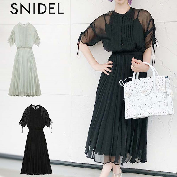 [Qoo10] SNIDEL シフォンプリーツワンピース