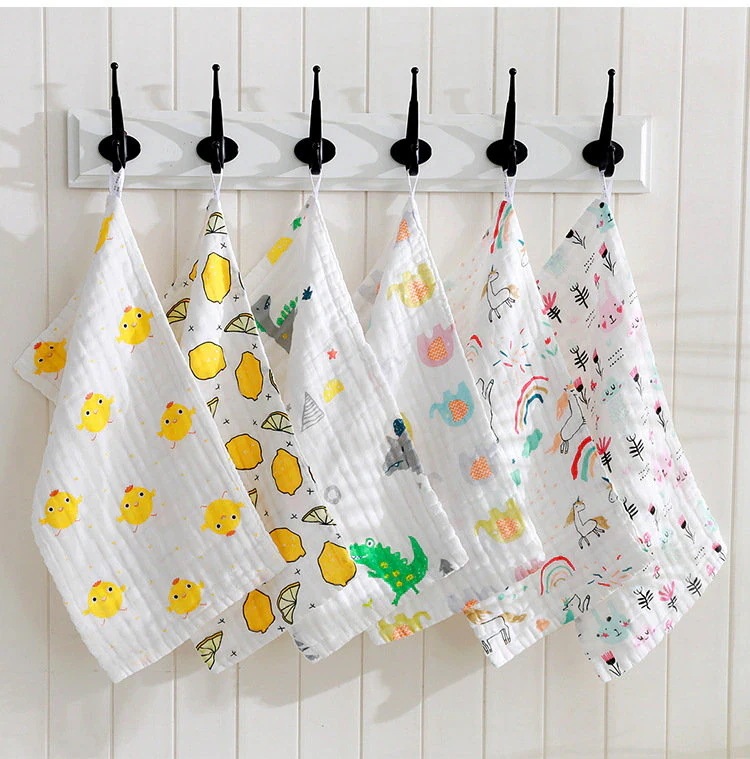 【20点セット】8枚セット 30*30cm 多用途ガーゼハンカチ ベビー 可愛い 赤ちゃん はんかち 6層 綿 コットン セット ミニ ガーゼタオル ベビータオル ハンドタオル コットンタオル ハンカ
