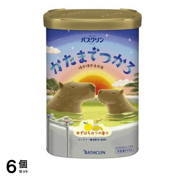 かたまでつかろ ゆずはちみつの香り 薬用入浴剤 600g 6個セット