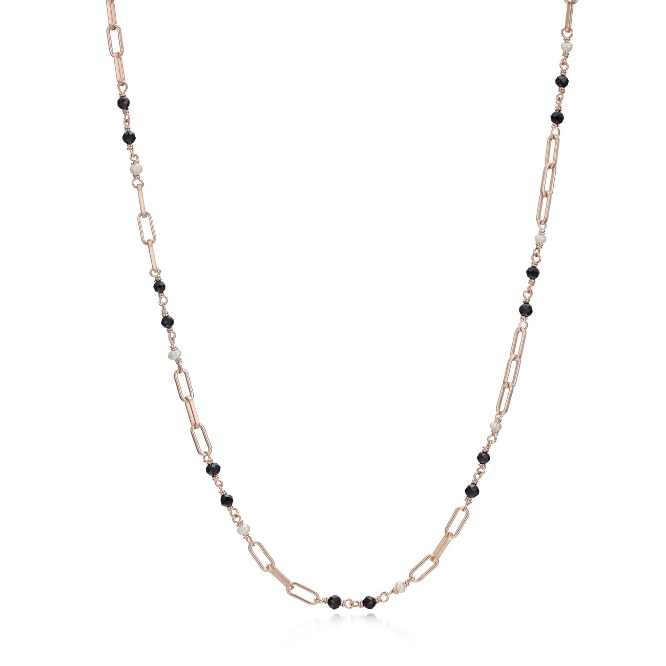 ヘスエル ブラックスピネル チェーンネックレス JFN3321