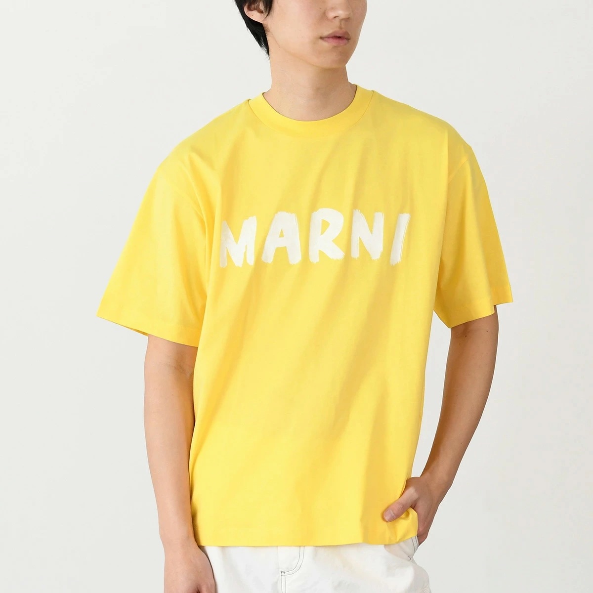トップス Tシャツ ロゴT レタリング ロゴTシャツ THJET49EPHUS メンズ ユニセックス ホワイト イエロー 夏 人気 おすすめ プレゼント