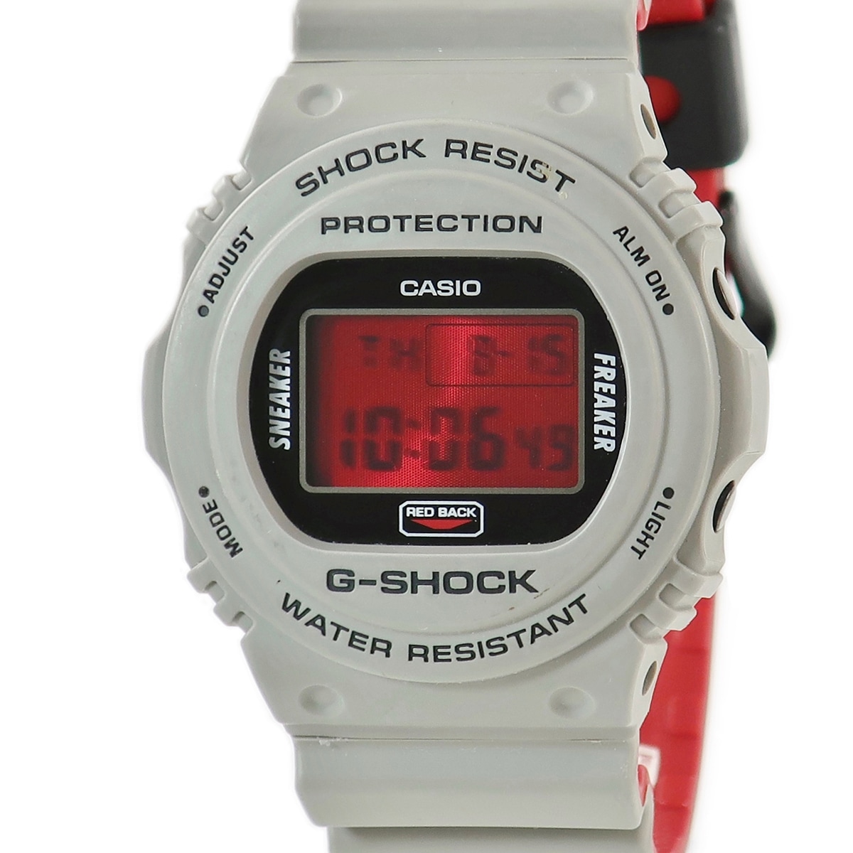 G-SHOCK × Sneaker Freaker × STANCE コラボ DW-5700SF-1JR クオーツ メンズ クォーツ デジタル 防水 赤 3年保証