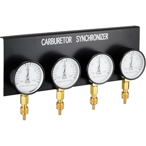 デイトナ(Daytona) バイク用 4連 バキュームゲージ キャブレター 同調/調整 測定範囲-1
