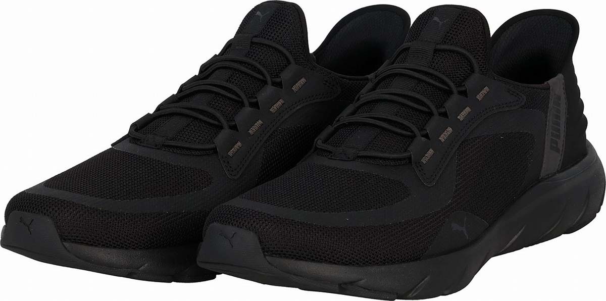 プーマ PJ-31199602-260 ユニセックス ソフトライド フレックスレース イーズイン ALT シューズ（PUMA Black/Flat Dark Gray・サイズ：26.0cm） PJ3