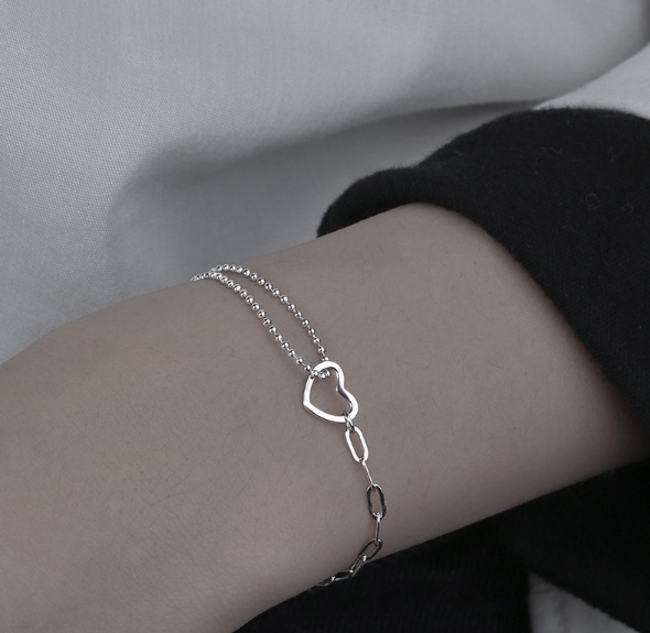 スターリングシルバー透かし彫りブレスレットプレミアム