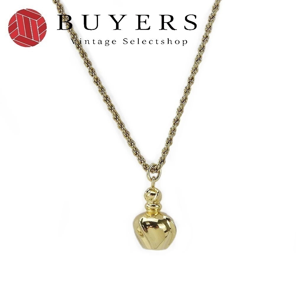 中古 ネックレス メタル ゴールド GP 香水ボトルモチーフ アクセサリー レディース 女性
